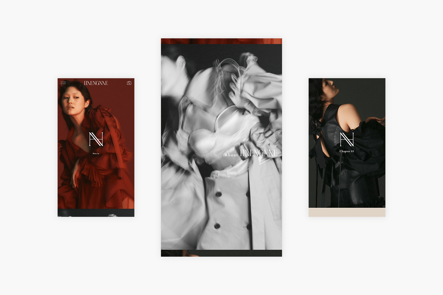 HAENGNE　ECサイトのモバイルページ