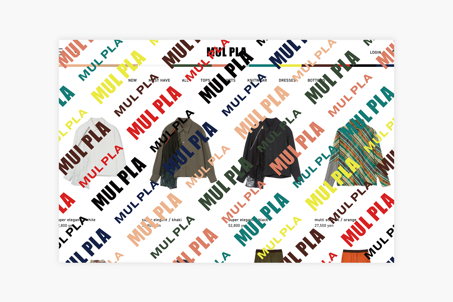 MULPLA　ECサイトのメインビジュアル