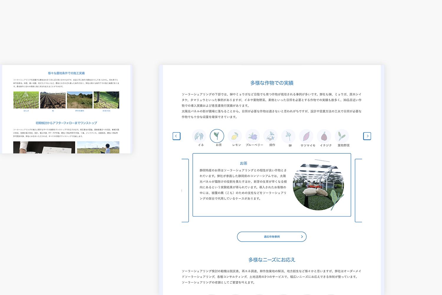 スマートブルー株式会社　サービスサイトの強みの紹介ページ