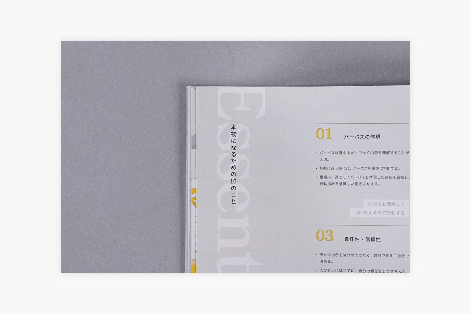 あんどぷらす　ビジョンブックの本物になるための10のこと掲載ページ